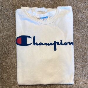 Champion White T-Shirt with Logo